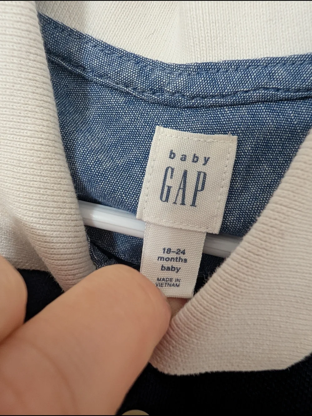 💥3/$24 GAP Navy Polo Romper with Red,‎ Blue & White Stripes